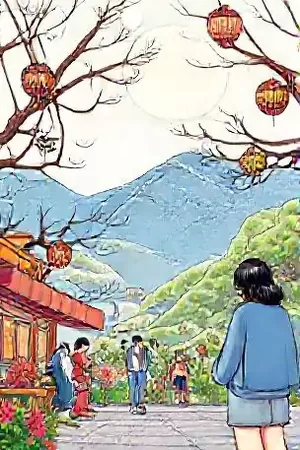 玻璃海食堂漫画封面，透明地板下透出浅蓝色海水的餐馆
