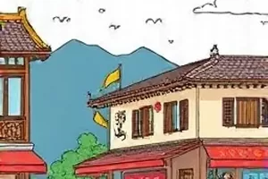 风蚀档案漫画封面，荒漠岩壁上被风蚀出的层状纹路