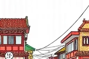 铁皮月亮漫画封面，废弃工厂上方悬着一轮金属色圆月